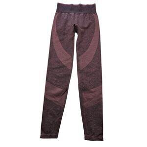 Women's Victoria's Secret PINK Seamless Leggings Burgundy Size XS NWOT ankle